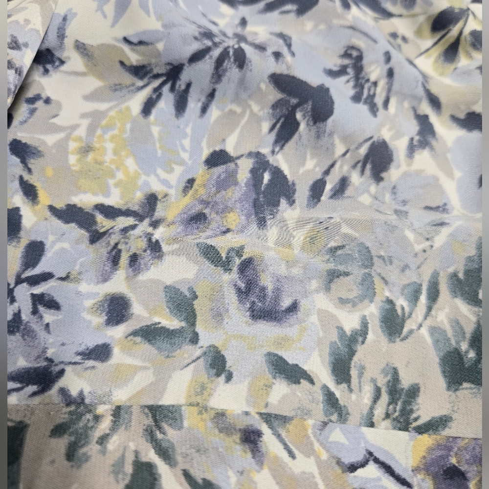 Floret Studio Blue Multi Floral Maxi Dress Size L - Picture 10 of 12